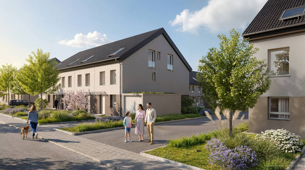 KfW-40-NH (QNG) Reihenhaus mit Sonder-AfA 5+5 % / KfW-Förderung in Leipzig-Probstheida – Leipzig – Vorschaubild 2