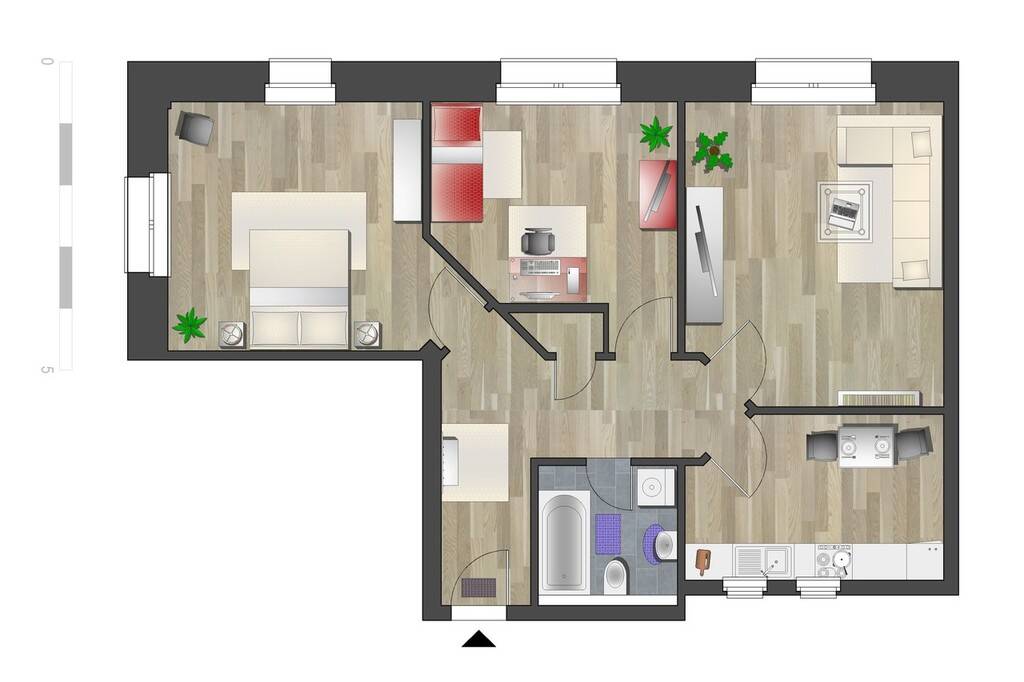 Lichtdurchflutete 3-Raum-Wohnung nahe Zeisigwald – Chemnitz – Vorschaubild 9