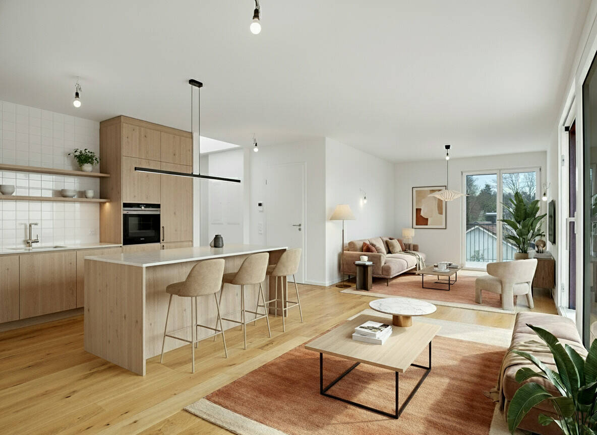 Seltenheit am Waldrand - Erstbezug-Penthouse mit umlaufender Dachterrasse