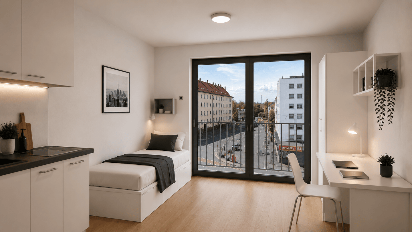 GIBI99 I Student Living Nürnberg I Neubauprojekt im KfW40 QNG Standard – Nürnberg – Vorschaubild 2