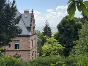 Exklusives Wohnen in historischer Villa mit Blick über Heidelberg nach Westen