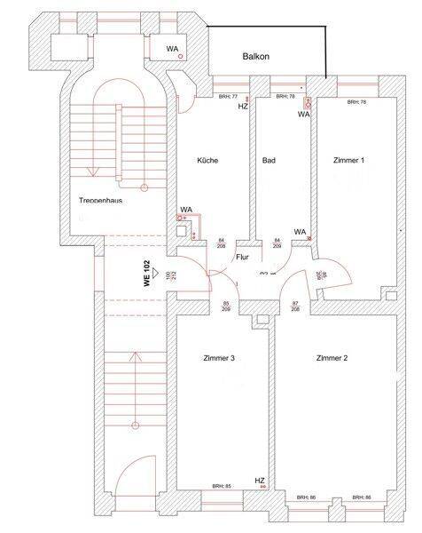 Smarter Wohnen: günstig geschnittene 3-Zimmer-Wohnung – Leipzig – Vorschaubild 8