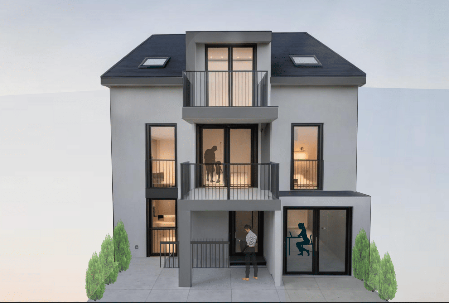 Exklusives Townhouse in Mannheim-Lindenhof 5 Zimmer, 126 m² Zahlung nach Fertigstellung – Mannheim – Bild 1 von 7
