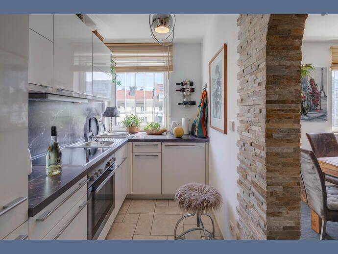 Möbliert: Geschmackvoll möblierte 3-Zimmer-Wohnung – München – Vorschaubild 8