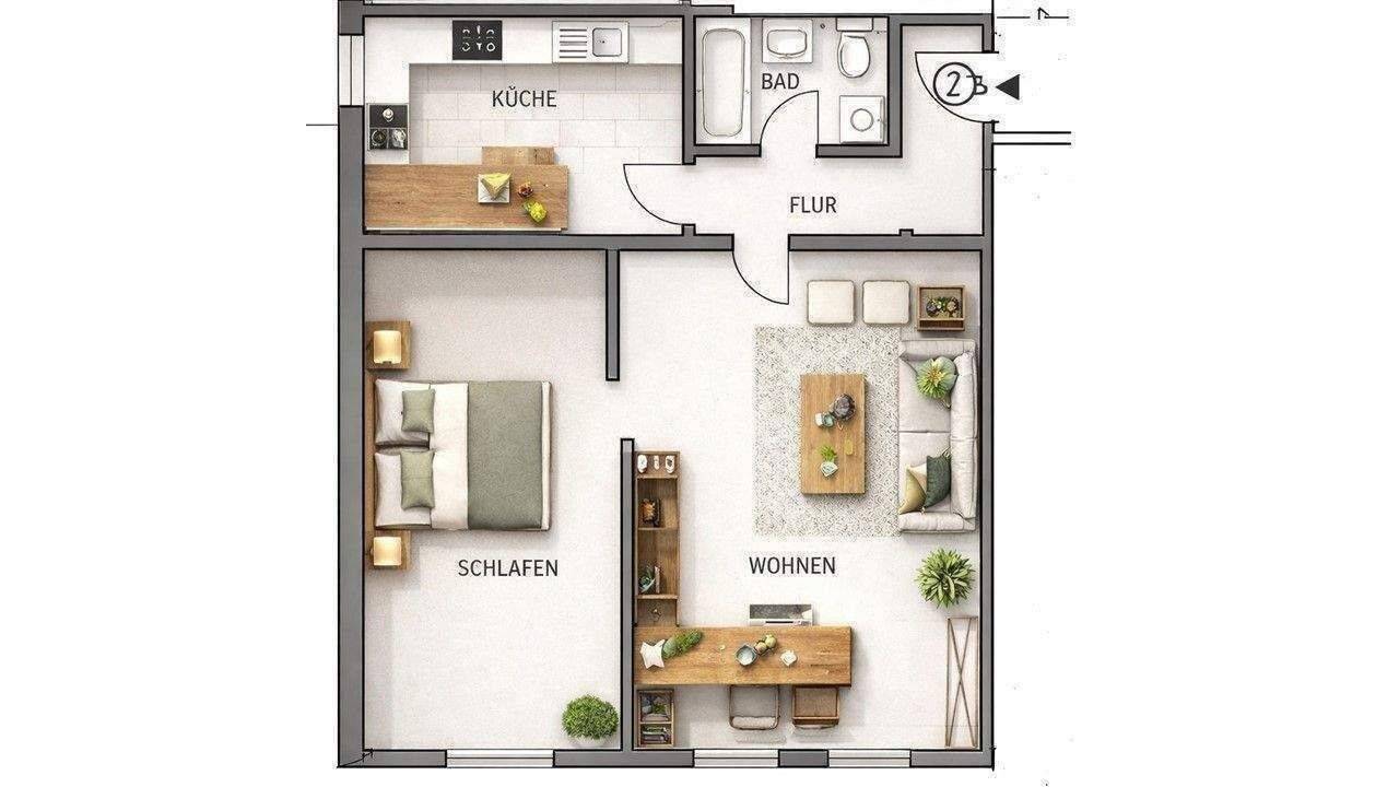 2 - Zimmerwohnung im Herzen der Fürther Altstadt