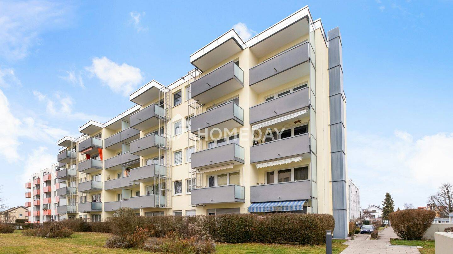 Ideal geschnittene 1-Zimmer-Wohnung mit Südbalkon & Aufzug auf Erbpachtgrundstück