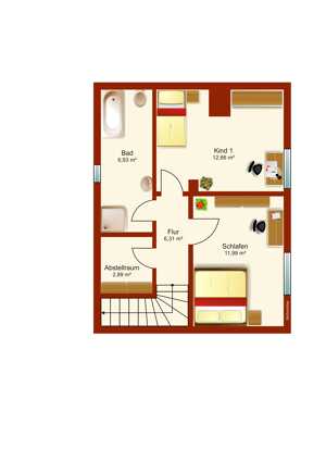 3 Zi. -Wohnung in Rekum, EBK, G-WC, top Zustand – 28777 Bremen – Vorschaubild 3