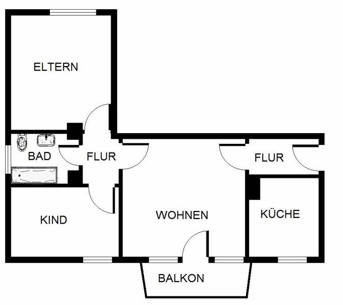 Willkommen Zuhause: günstige 3-Zimmer-Wohnung – Bochum – Vorschaubild 2