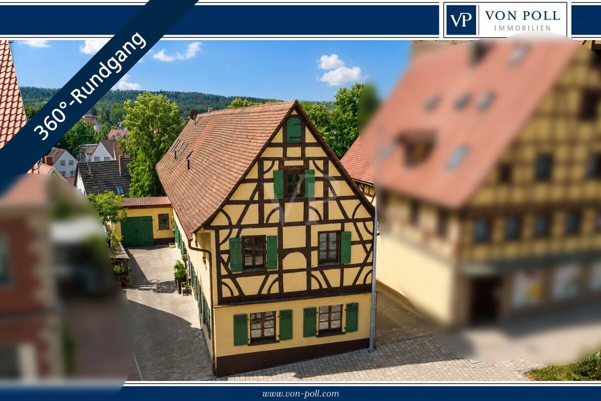 VON POLL |Historisches Anwesen mit außergewöhnlicher Vielfalt und Entwicklungspotenzial – 90768 Fürth – Bild 1 von 9