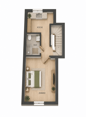 1-Zimmer-Wohnung mit ca. 30 m² in Mannheim-Quadrate