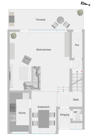 **Bungalow mit Garten** und Garage in ruhiger Lage von Köln Bocklemünd – 50829 Köln – Vorschaubild 7