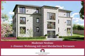 Moderner Neubau: 2-Zimmer-Wohnung mit zwei überdachten Terrassen