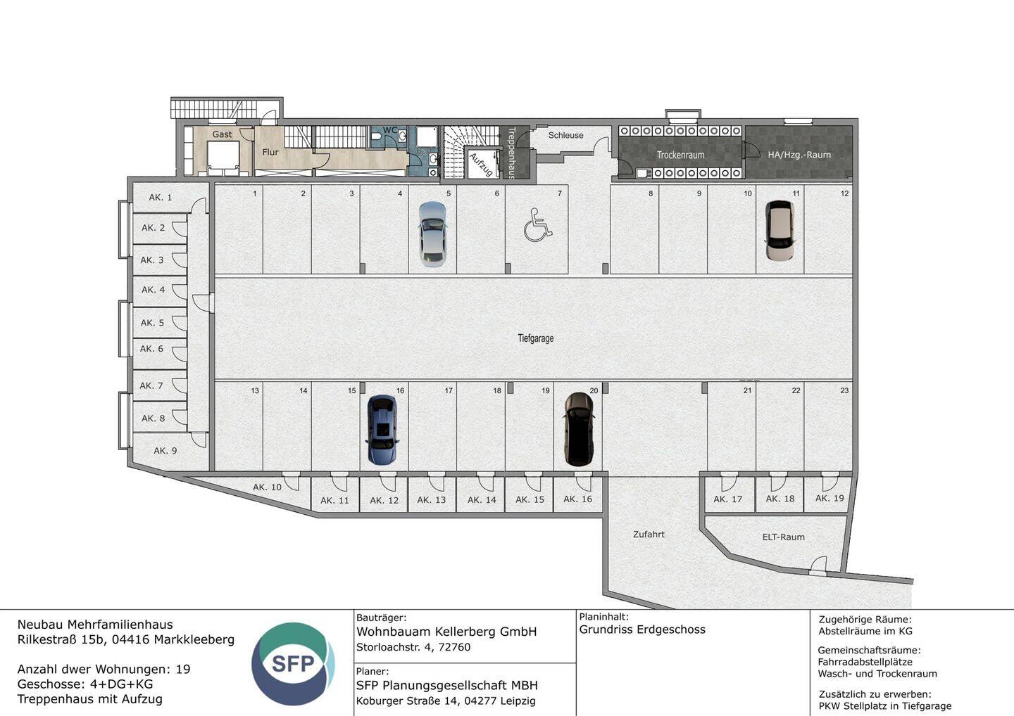 Maisonette-3-Zimmer-Wohnung mit zwei Terrassen im KfW-40-Neubauprojekt – Markkleeberg – Vorschaubild 7