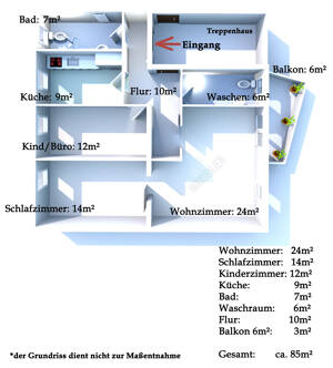 85m² Wohnkomfort in zentraler Fürther Lage – 90763 Fürth – Vorschaubild 7