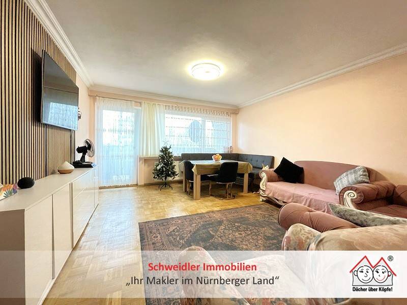 Durchdachter Grundriss und mehr- Stimmige 3-Zimmer-Wohnung mit Loggia in Behringersdorf