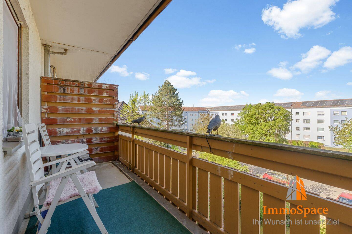 IMMOSPACE *** Kapitalanlage: Gepflegte 1 ZKB mit Balkon ins Grüne *** – Augsburg – Vorschaubild 7