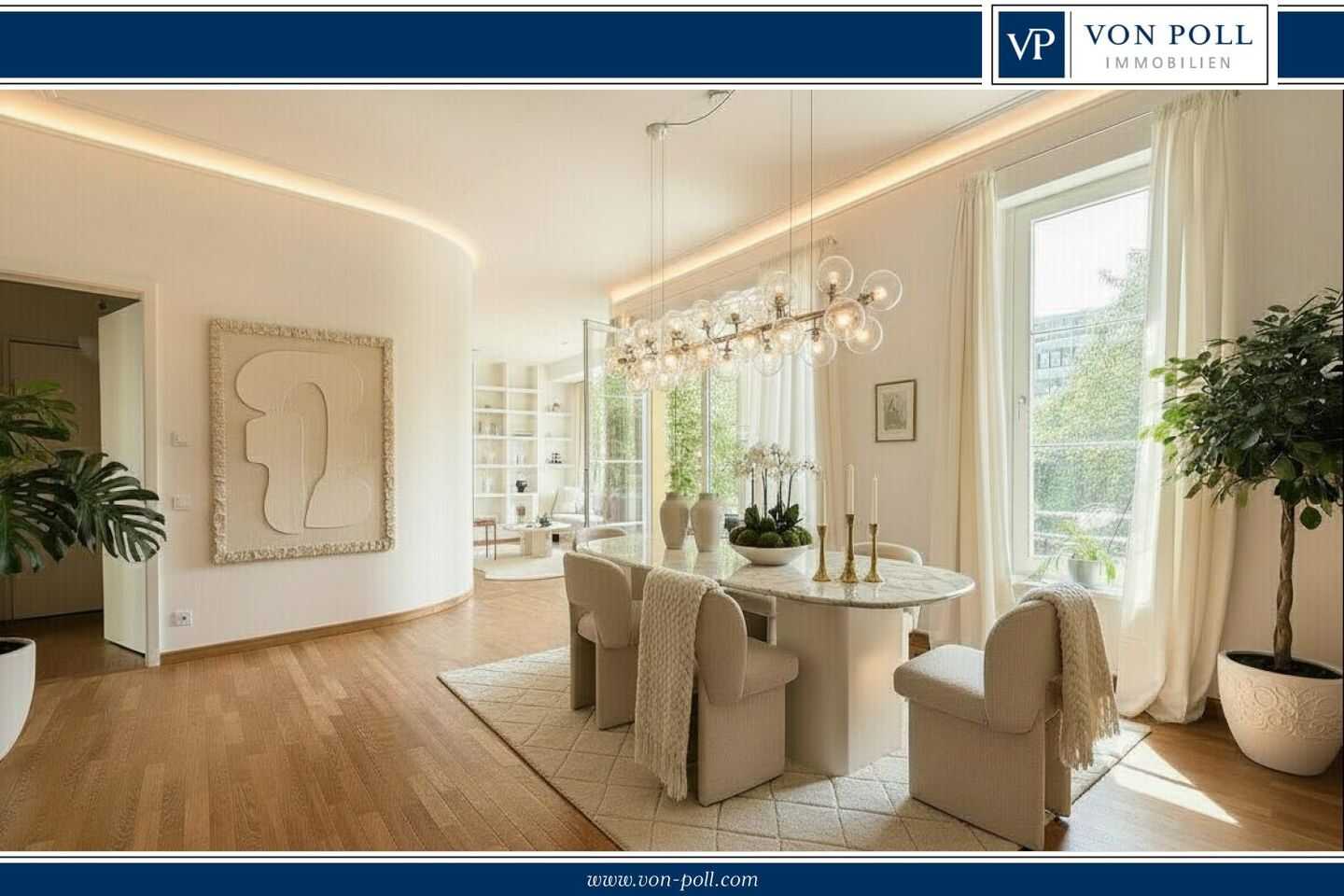 Exklusive Wohnung mit Wasserblick, Südwest-Ausrichtung und zwei Stellplätzen – Berlin – Bild 1 von 9