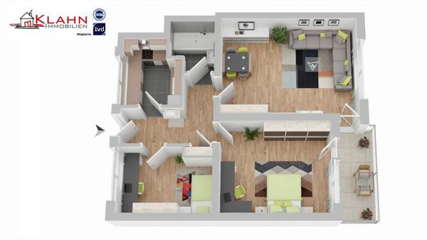 Etagenwohnung in 22880 Wedel mit 62,5 m² kaufen