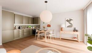 Barrierefreie Eigentumswohnung im 3. OG mit Balkon zum Innenhof und großer Wohnküche