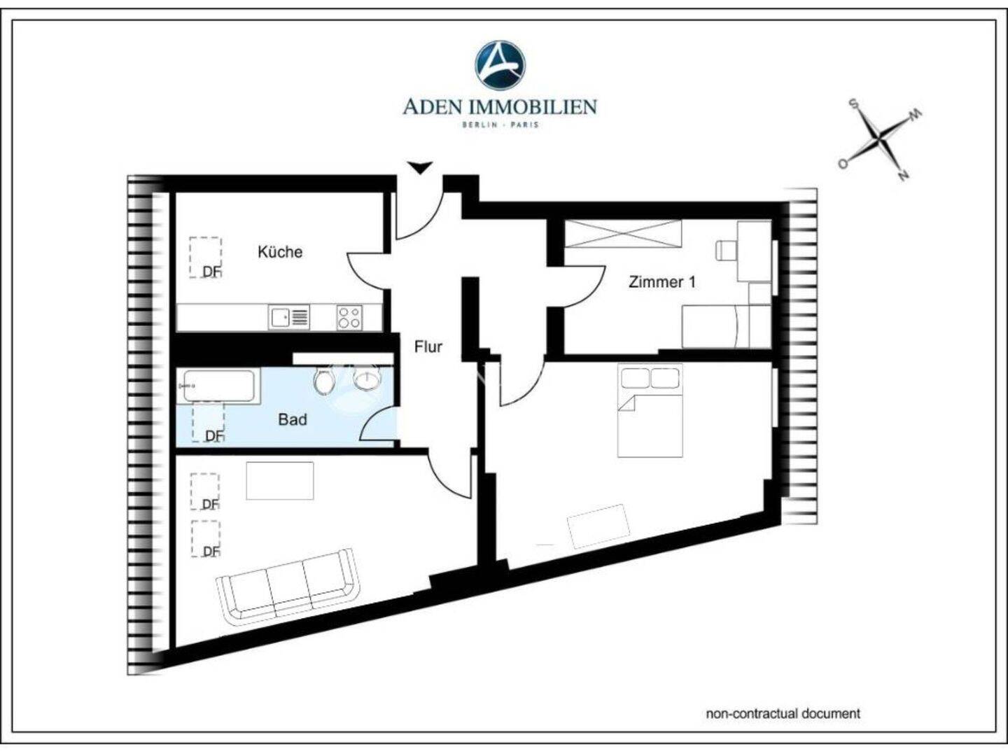 Attraktive Dachgeschosswohnung mit Sichtbalken im historischen Zentrum von Köpenick – Berlin – Vorschaubild 4