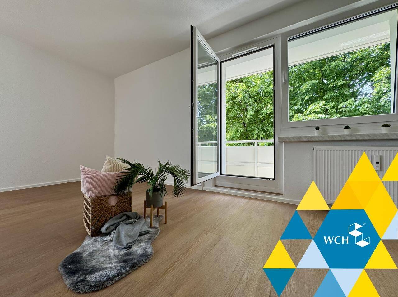 Großzügige 1-Raum-Wohnung mit modernem Badezimmer
