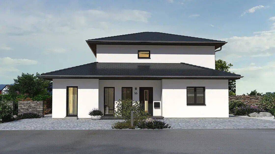 Individuelle Staffelvilla mit Walmdach - Einfamilienhaus zum Kauf - Ein Haus im klassisch-mediterranen Baustil – Solingen – Vorschaubild 3
