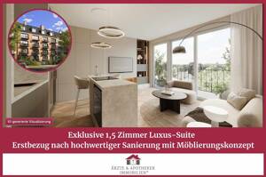 Exklusive 1,5-Zimmer-Wohnung mit Balkon im Erstbezug in Toplage Hamburgs