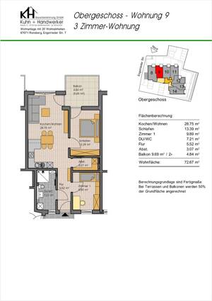 Neubauwohnung - provisionsfrei! – 87671 Ronsberg – Vorschaubild 2