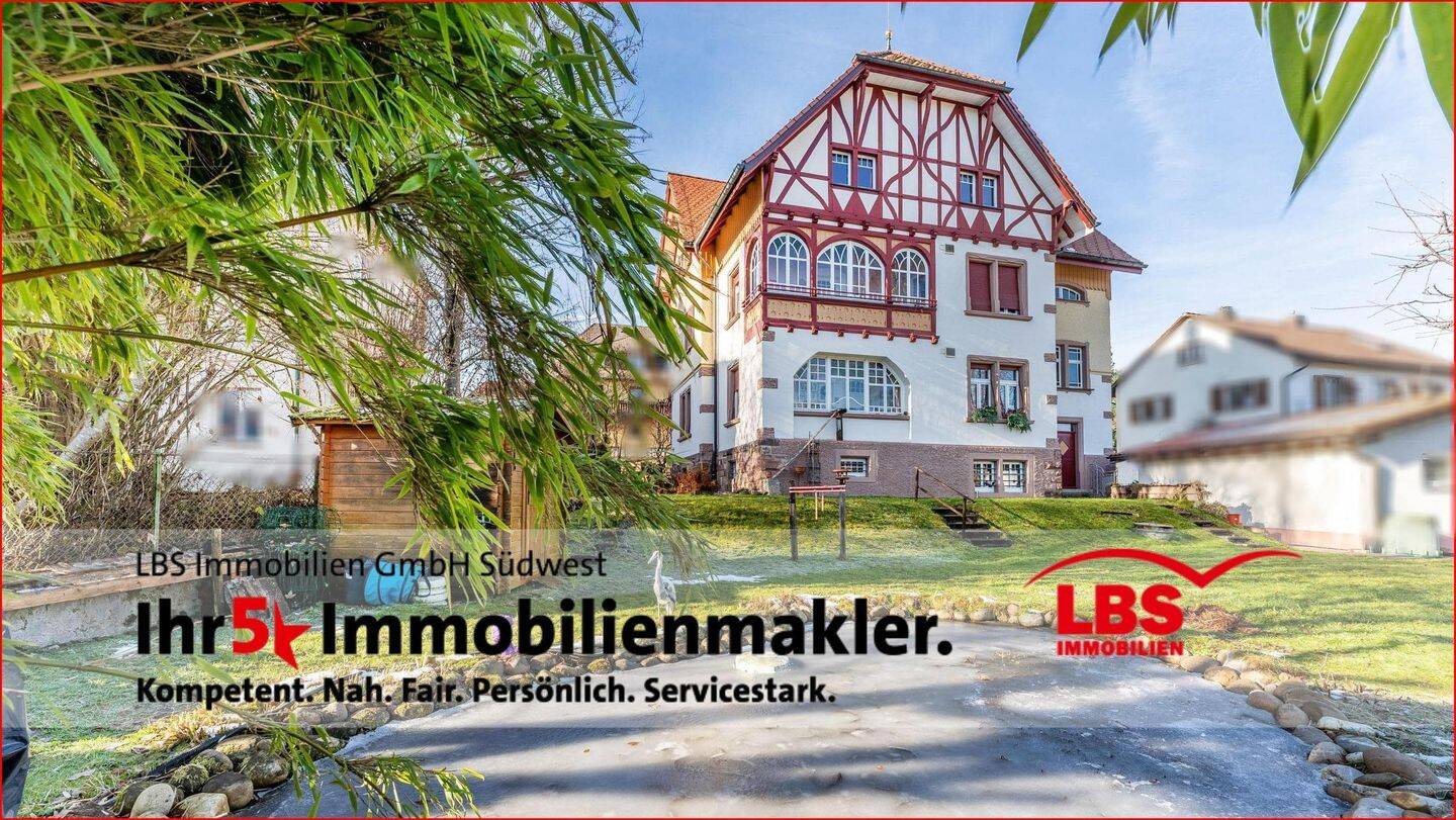 Herrschaftliches Dreifamilienhaus mit Villencharakter - reprästentativ, flexibel, werthaltig. – Titisee-Neustadt – Bild 1 von 9