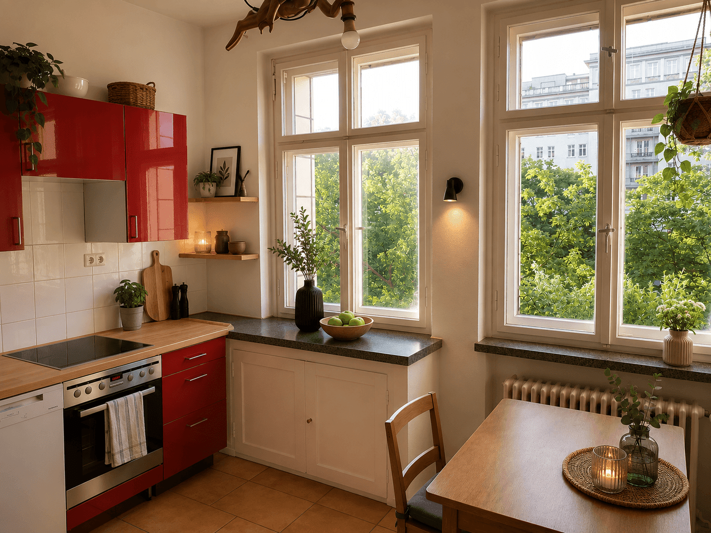 Stilvolle Altbauwohnung im berühmten Zuckerbäckerstil - Balkon mit Blick auf Architekturdenkmäler – Berlin – Vorschaubild 4