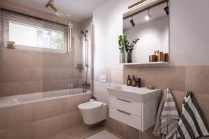 FERIEN-SPECIAL: 3-Zimmer-Wohnung mit Badezimmer en suite und Balkon – 80995 München – Vorschaubild 5