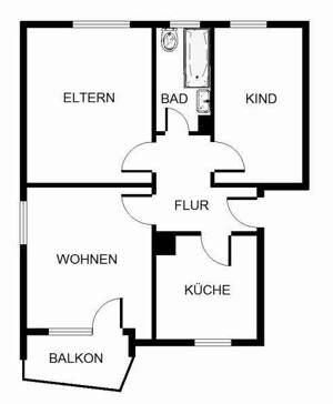 Bezugsfertige 3-Zimmer Wohnung – 44357 Dortmund – Vorschaubild 2