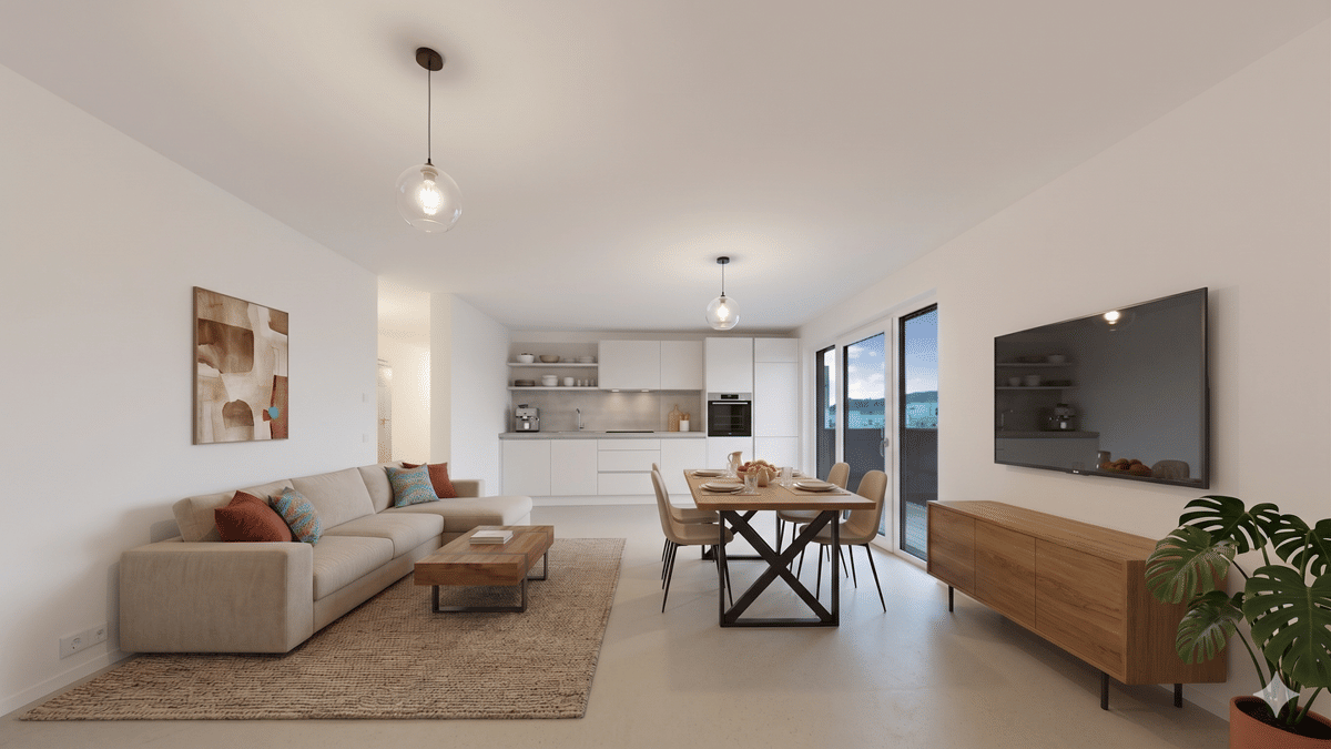 Penthouse 3R-WE - Erstbezug "Wohnen Am Oelste" - nachhaltiger Neubau - WE Nr. 26 – 7743 Jena – Bild 1 von 9