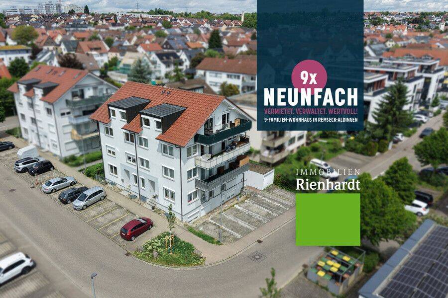 NEUNFACH! Vermietet. Verwaltet. Wertvoll. 9-Familien-Wohnhaus in Remseck-Aldingen – Remseck am Neckar – Bild 1 von 9