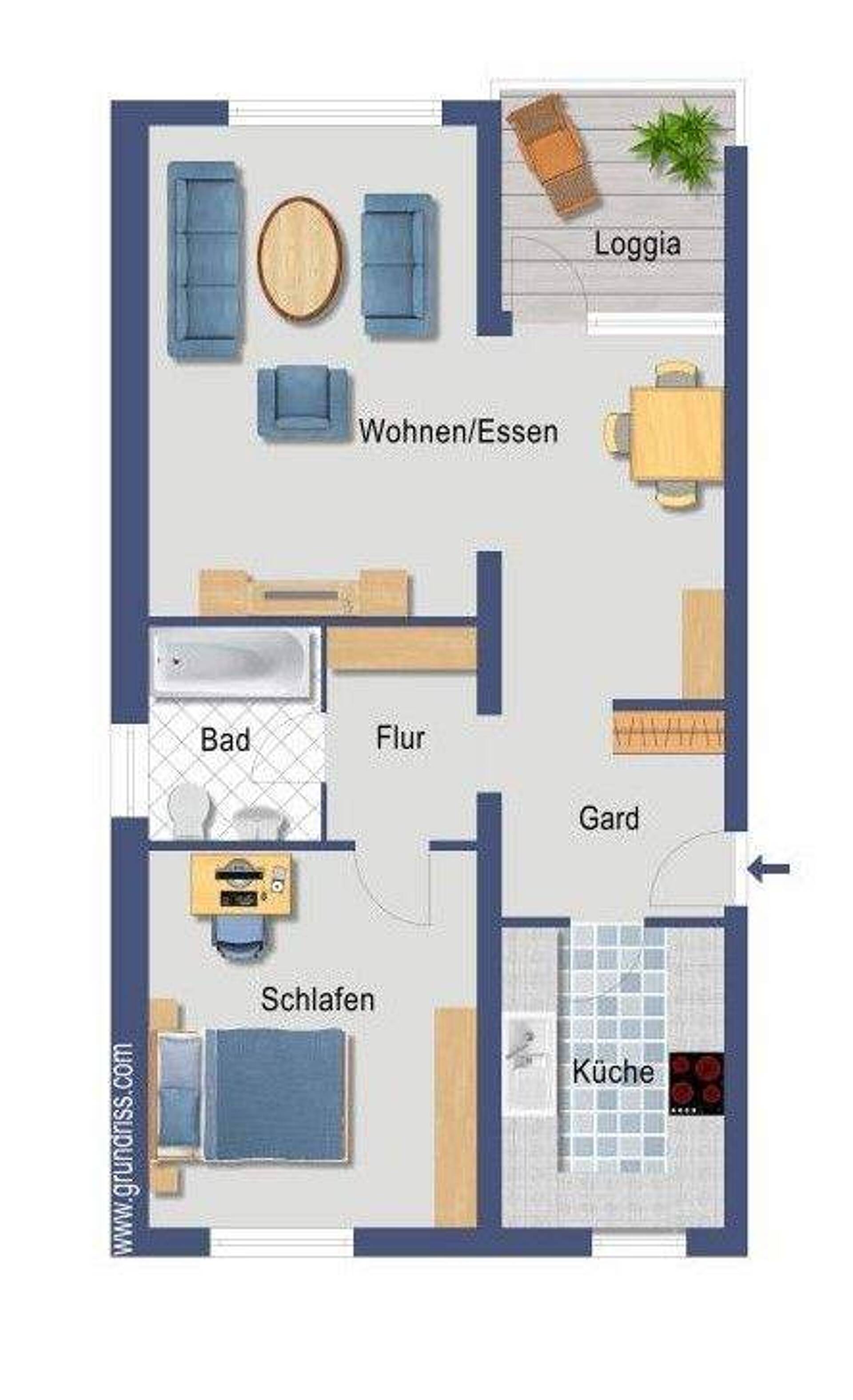 Etagenwohnung in 51067 Köln mit 65 m² kaufen
