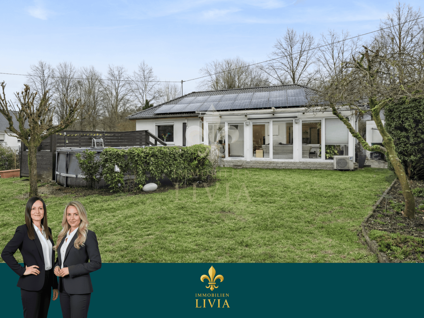 Exklusiver Bungalow mit Pool & Garage - Wohnen auf einer Ebene