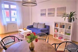 202113L HomeCompany Dresden Möbliert/Furnished 3-Zimmer Wohnung in Dresden-Friedrichstadt max. 4 Personen – 1159 Dresden – Vorschaubild 1