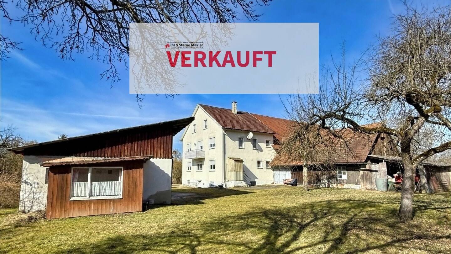 Bauernhaus mit Nebengebäuden auf knapp 6.000 m² Grundstück in traumhafter Randlage – Sauldorf – Bild 1 von 9