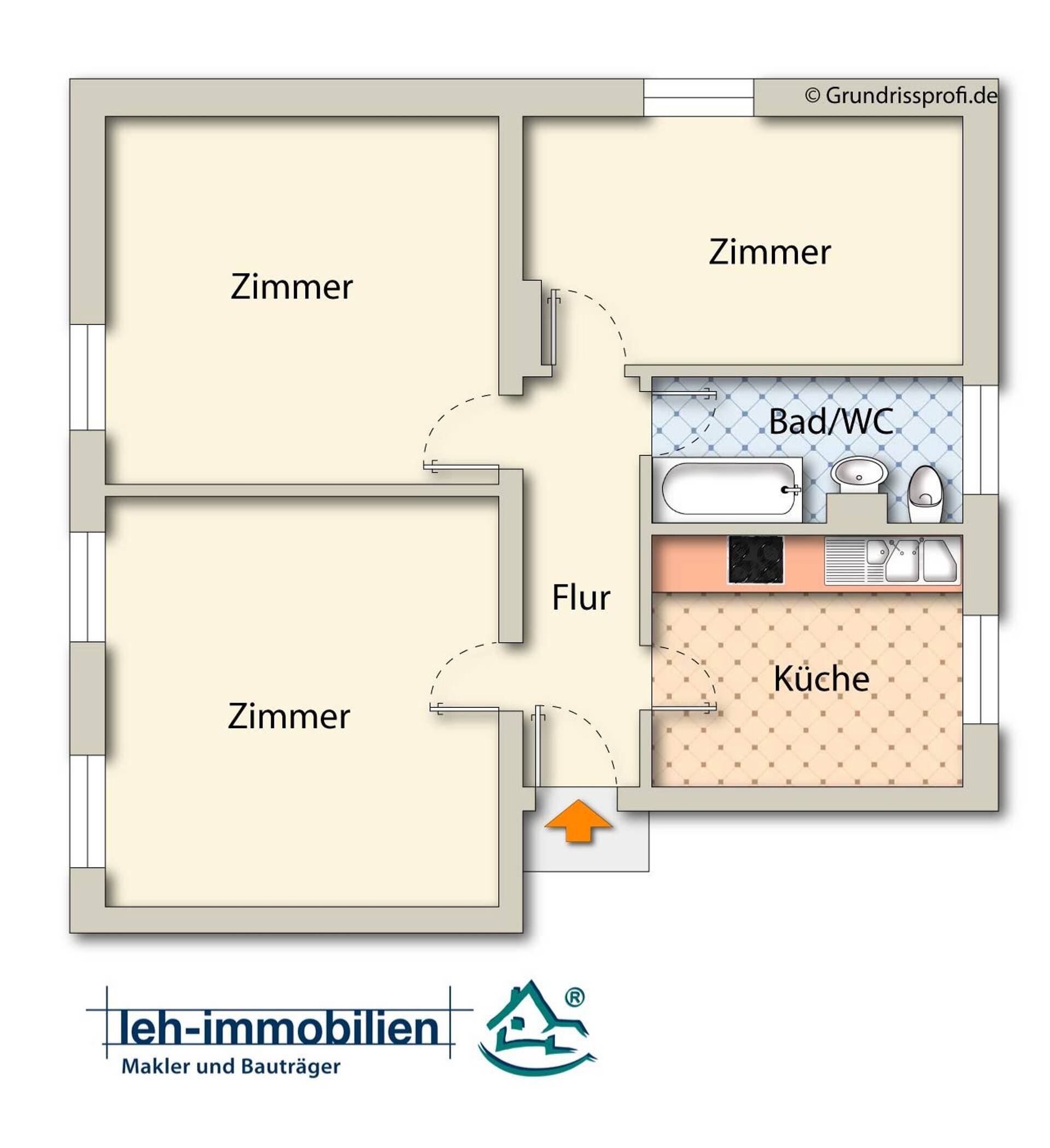 Etagenwohnung in 15890 Eisenhüttenstadt mit 62 m² kaufen