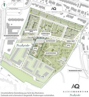 4-Zi-Whg. mit großem Wohn- u. Esszimmer mit Parkblick, 2 Tageslichtbäder und Balkon – 81735 München – Vorschaubild 9