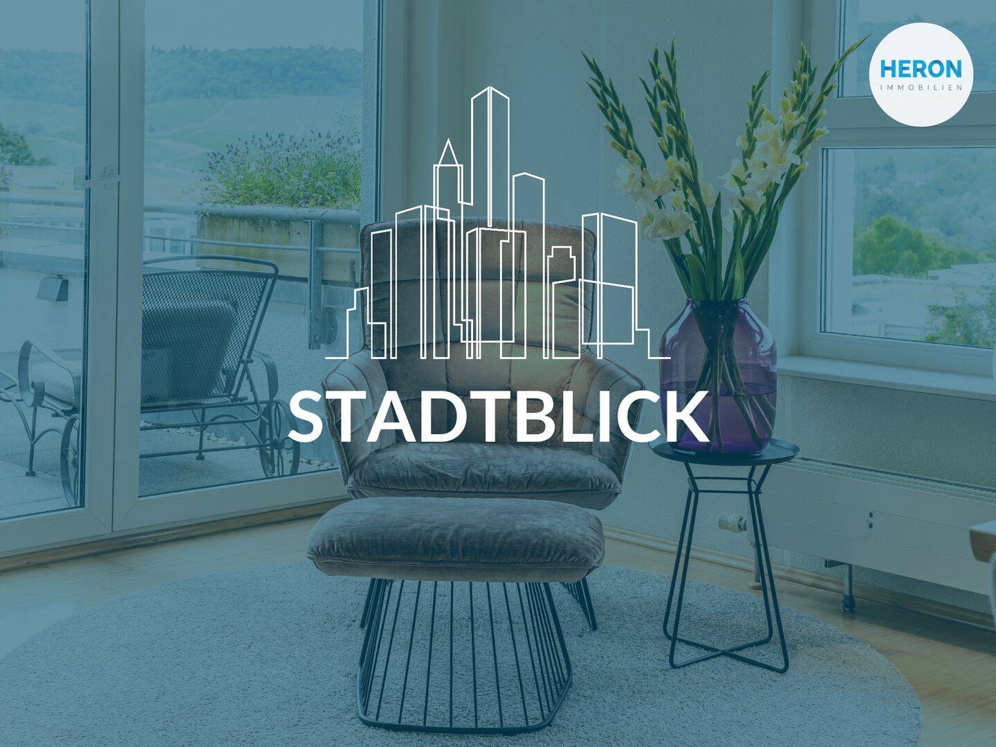 STADTBLICK - Großes und offenes Penthouse mit Dachterrasse im Badener Hof in Heilbronn-Ost