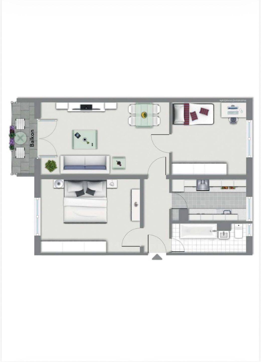 Dringend! Nachmieter gesucht – 3-Zimmer-Wohnung mit großem Balkon