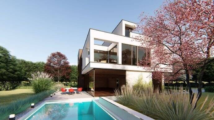 Exklusive Bauhausvilla in modernem ästhetischen Design direkt am Wasser in Neuvenedig – Berlin – Vorschaubild 6