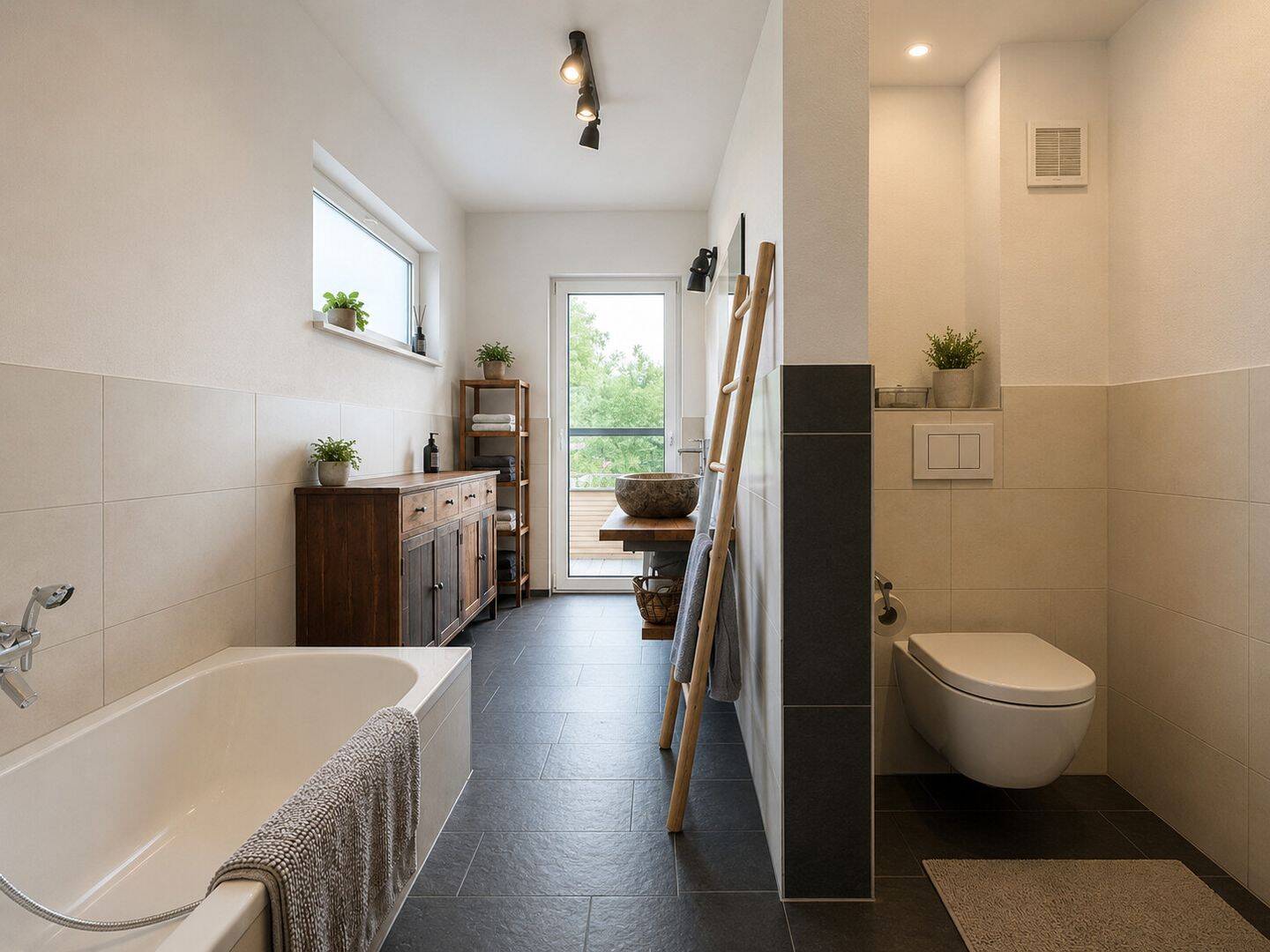 Exklusiver Bungalow mit hochwertiger Ausstattung, Doppelcarport und traumhaftem Garten – Dentlein am Forst – Vorschaubild 3