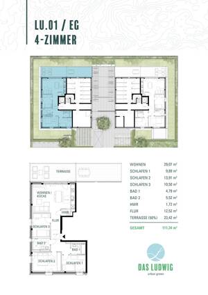 SCHWIND IMMOBILIEN - "Das Ludwig" - exklusive 4-Zimmer-Neubau-Eigentumswohnung im Ludwigshöhviertel – 64285 Darmstadt – Vorschaubild 9