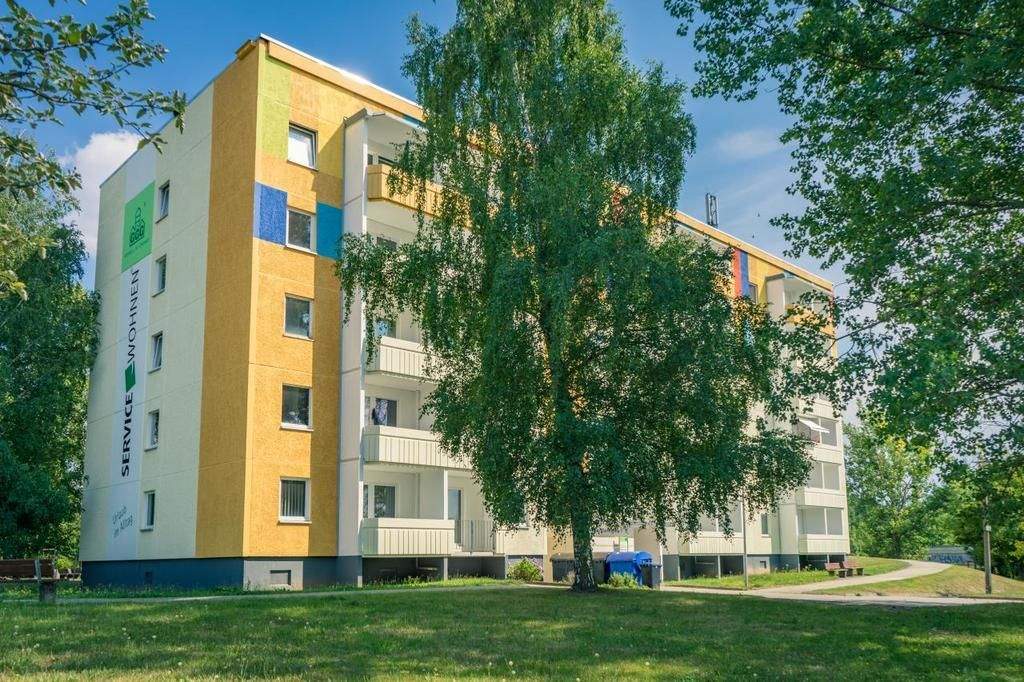 Mit Blick ins Grüne gelegene 1-Raum-Wohnung – Chemnitz – Bild 1 von 4