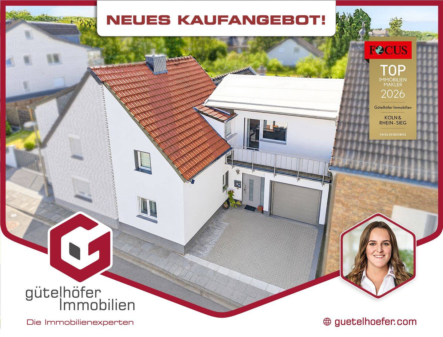 Modernisierte Doppelhaushälfte mit Garage, Terrasse, Balkon und viel Wohnkomfort in Wormersdorf – Rheinbach – Bild 1 von 9