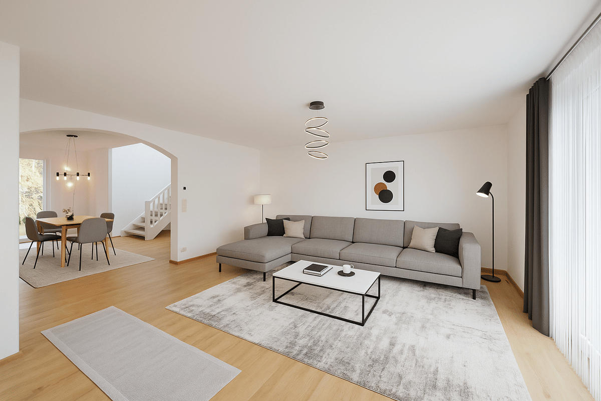 KENSINGTON - Exklusives Wohnerlebnis: Stilvolles Haus in Haus Konzept mit Wintergarten in Neu-Aubing – 81249 München – Bild 1 von 9