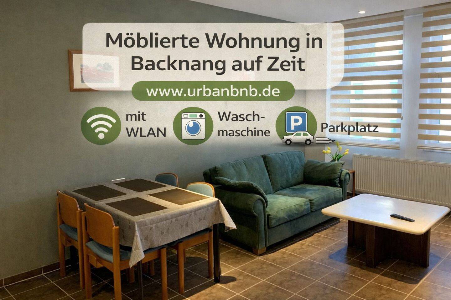 Möblierte Wohnung in Backnang auf Zeit mieten - ab 1 Monat flexibel einziehen