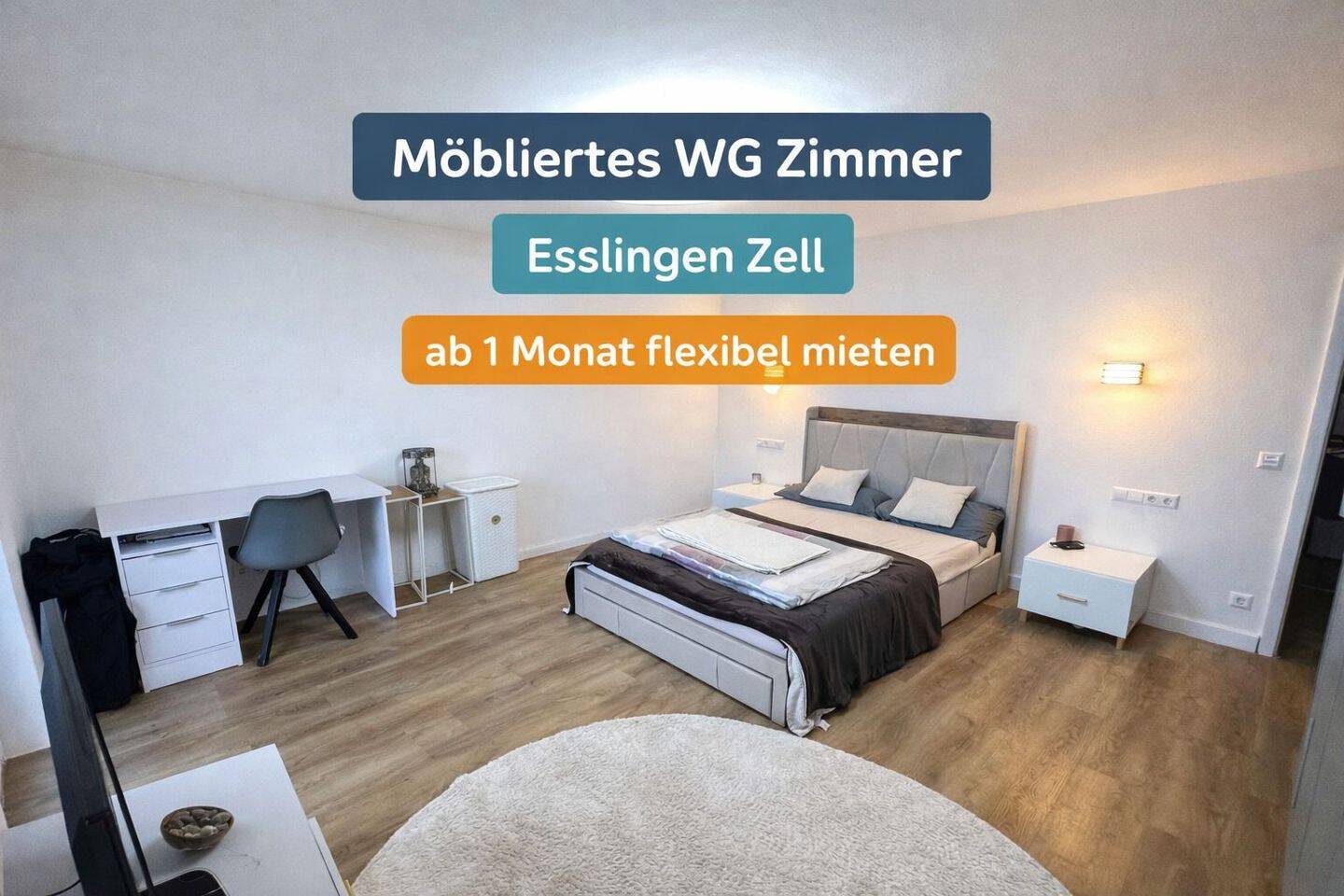 möbliertes WG Zimmer in Esslingen - Zeitwohnen ab 1 Monat